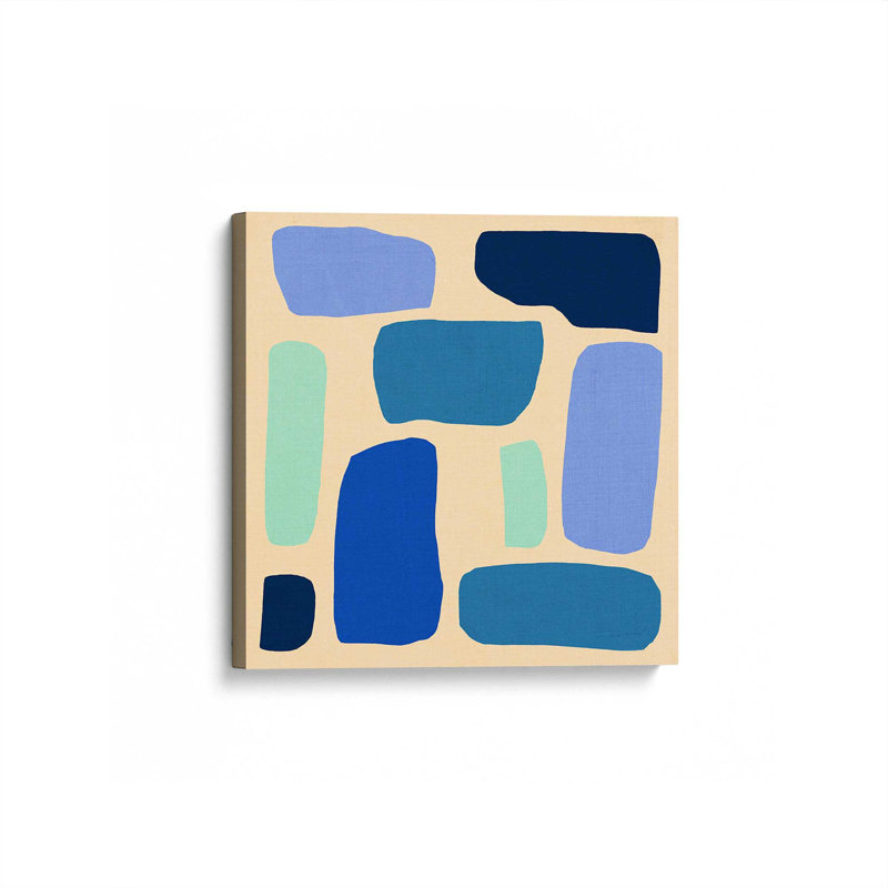 12 "x 12" Chromatique Rhythms v3, reproduction sur toile dans un cadre blanc, Toile tendue, H 32 po x l 32 po x P 1,25 po