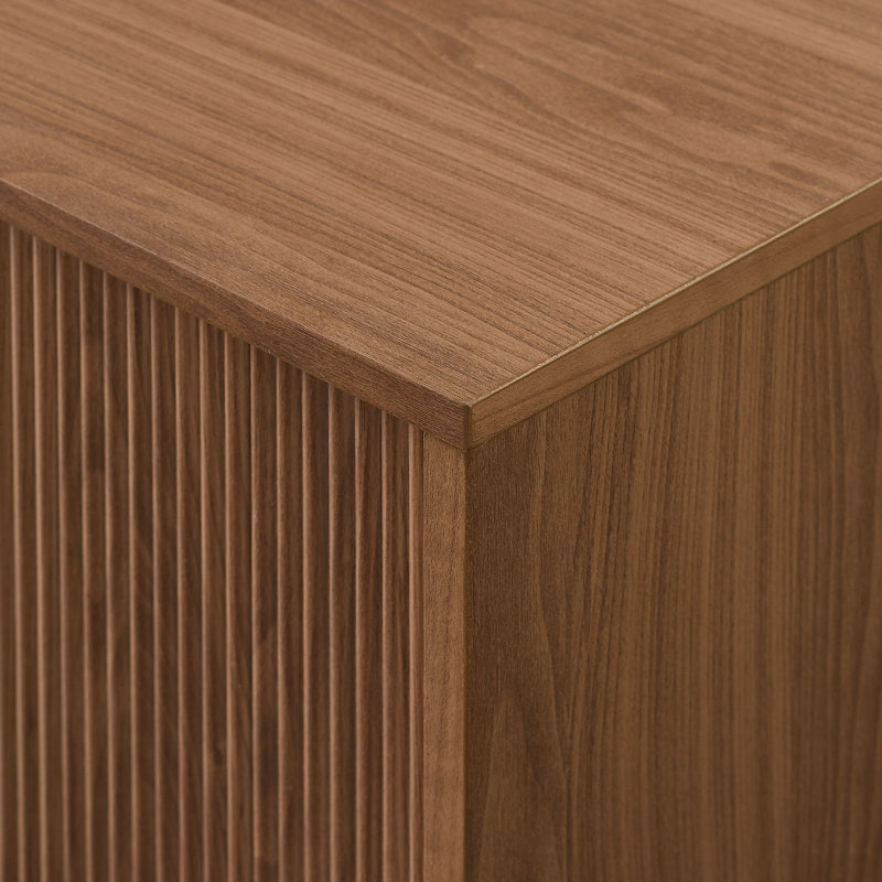 Mid-Century Modern Farmann Reeded TV Stand
