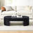51.18'' Oval Wood Coffee Table With Drawer-459285547