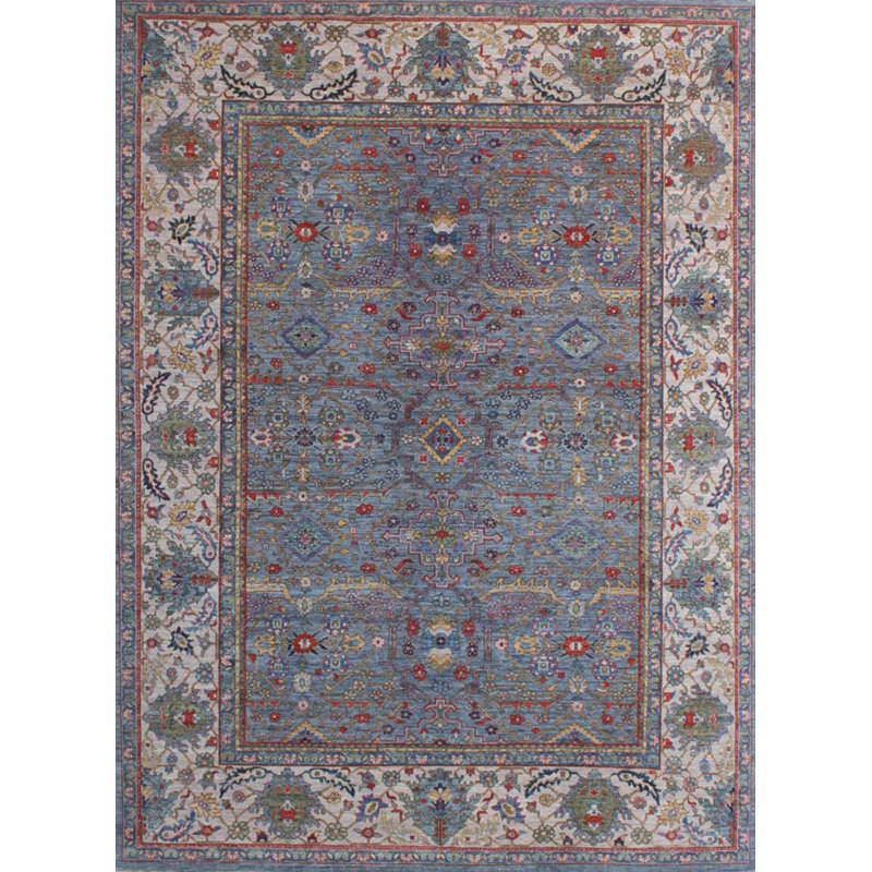Transitional One-of-a-Kind Rectangle 8'10" X 11'11" Hand Knotted Area Rug