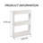 3-Layer Narrow Wheeled Storage Cabinet Suitable For Plastic Storage Space In Kitchen/Bathroom/Bedroom