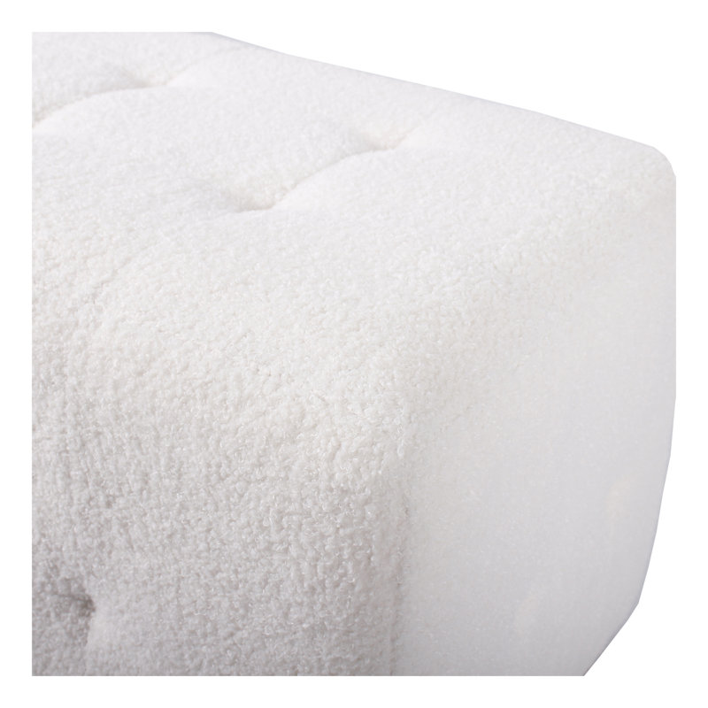 Dinnah 60Cm Wide Rectangle Solid Colour Ottoman