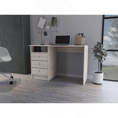 Bureau d'ordinateur Fremont, bureau, gris clair