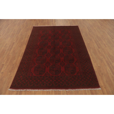 Geometric Oriental Afghan Area Rug 6x10