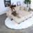 In 1 Sleeper Sofas, 86.5 Inch Chenille Modern Couch For Home