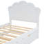 Lit plateforme en bois avec tête de lit et lit gigogne simple-2002508085