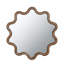 Miroir d'appoint 31 "x 30" en bois avec cadre unique