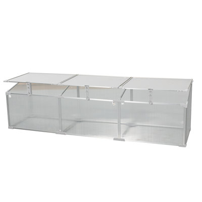 Mini serre Verdurex Rustic Charm avec cadre en aluminium et panneaux en polycarbonate