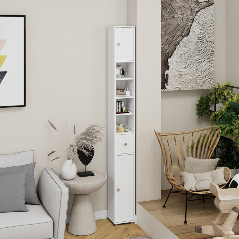 Tall Slim Bathroom Storage Cabinet