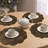 Meribelle Round Beaded Placemats Set of 2 Handmade Floral Table Mats for Elegant Christmas Decor-98271997
