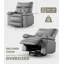 Fauteuil inclinable électrique surdimensionné à bascule pivotant avec chaleur et massage, fauteuil inclinable électrique en polyuréthane extra large pour le salon-2122356242