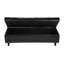 Banc de rangement avec repose-pieds capitonné