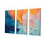 «Blue and Orange Paint Abstract Expression 2», art mural abstrait-1433083180-1433083183