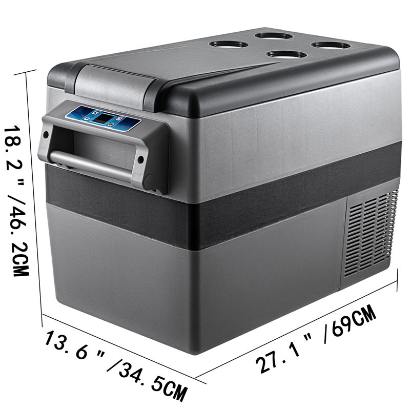 47.5 Qt Portable Freezer Mini Refrigerator with Adjustable Temperature Controls