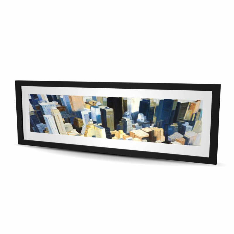 Manhattan View Empire State Building - Framed Matted Print