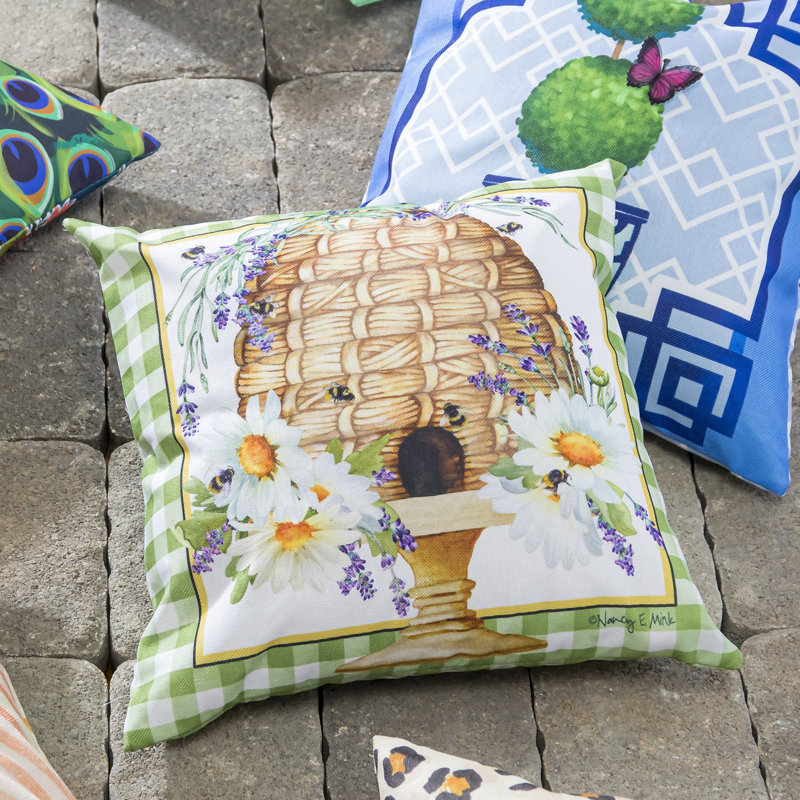 Housse de coussin Happy Bee Hive