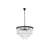 Yazmin 9 - Light Steel Dimmable Tiered Chandelier-27969451-27969449