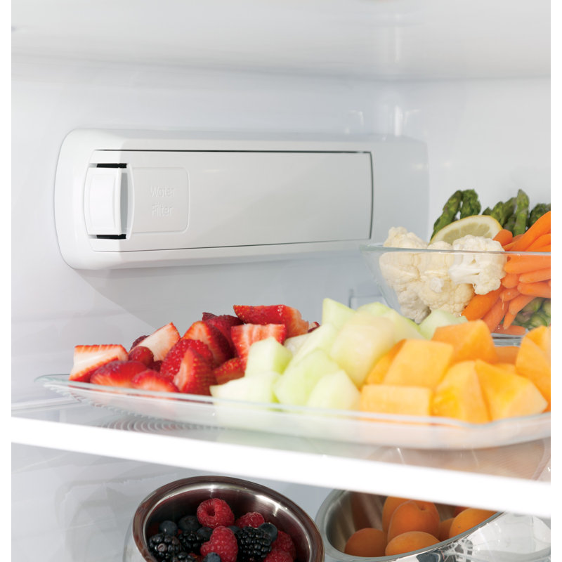 36" Energy Star® French Door 22.1 cu. ft. Refrigerator with Hands-free Autofill, Fingerprint Resistant Black Stainless