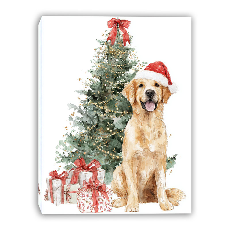 Art mural sur toile Golden Retriever, 12 po x 16 po
