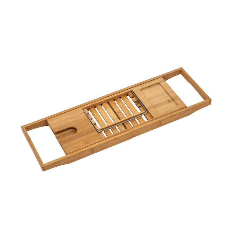 Bamboo Freestanding Bamboo Bath Caddy
