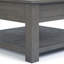 Table basse Farmhouse Gray - Charme rustique pour le salon ou le coin-détente - Fabrication en bois massif-97914549