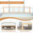 Bed Frame with Headboard Bamboo Wood Platform Beds with Slats Support-302483586-302483584