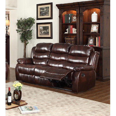 Swan Hill 80'' Faux Leather Reclining Sofa