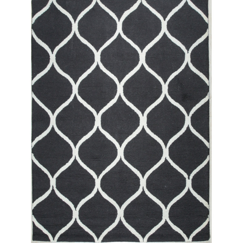 Tapis transitionnel contemporain en laine touffeté à la main Sloane Willow