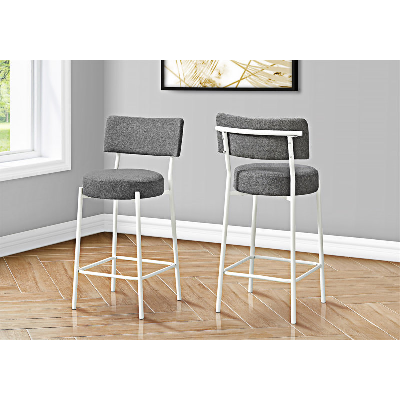 Ensemble de 2 chaises de comptoir, Blanc