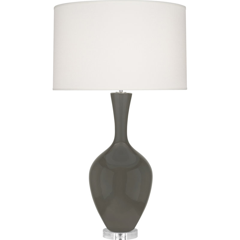 Audrey Resin Table Lamp, Ash