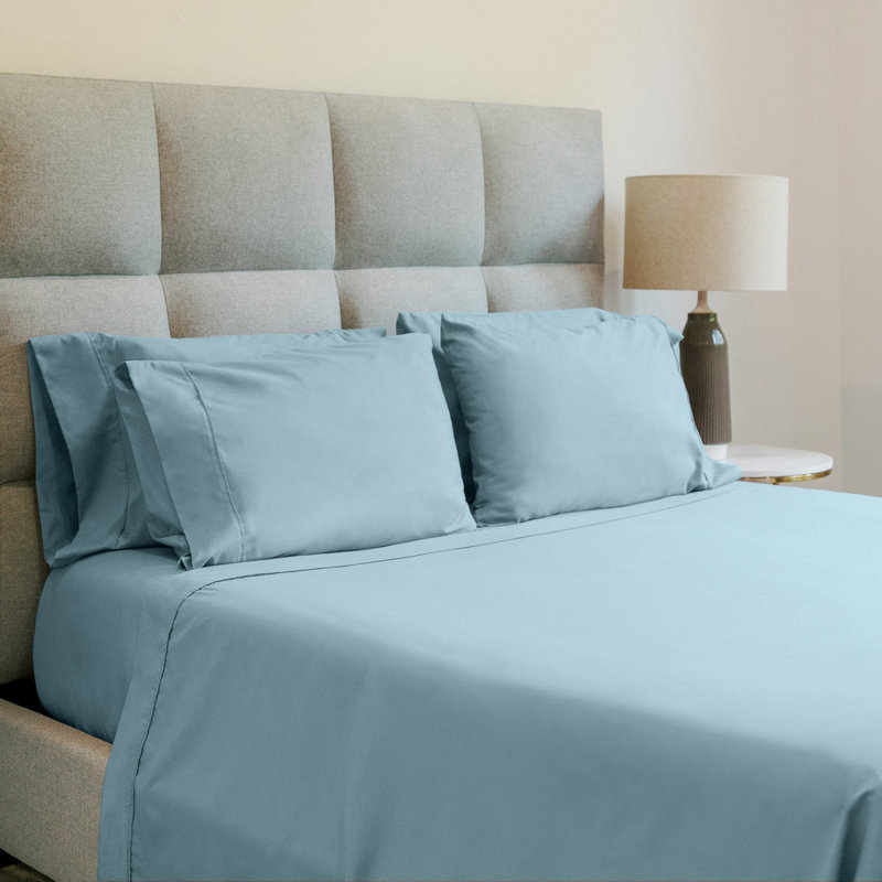 Sommeil 4 pièces Ensemble de draps, Très grand + 2 taies d'oreiller, Blanc