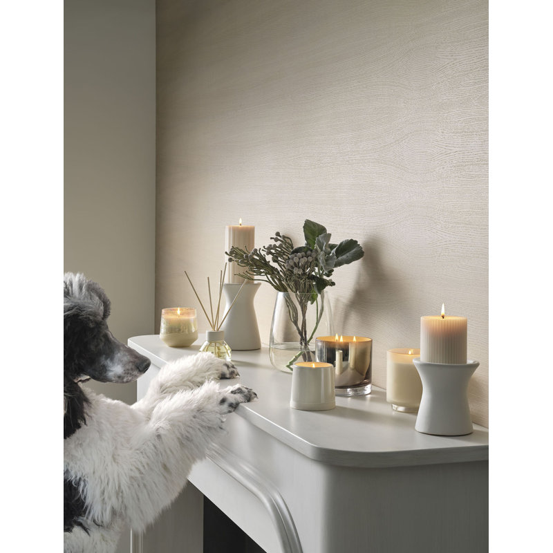 Winter White Soy Scented Crackle Glass Candle
