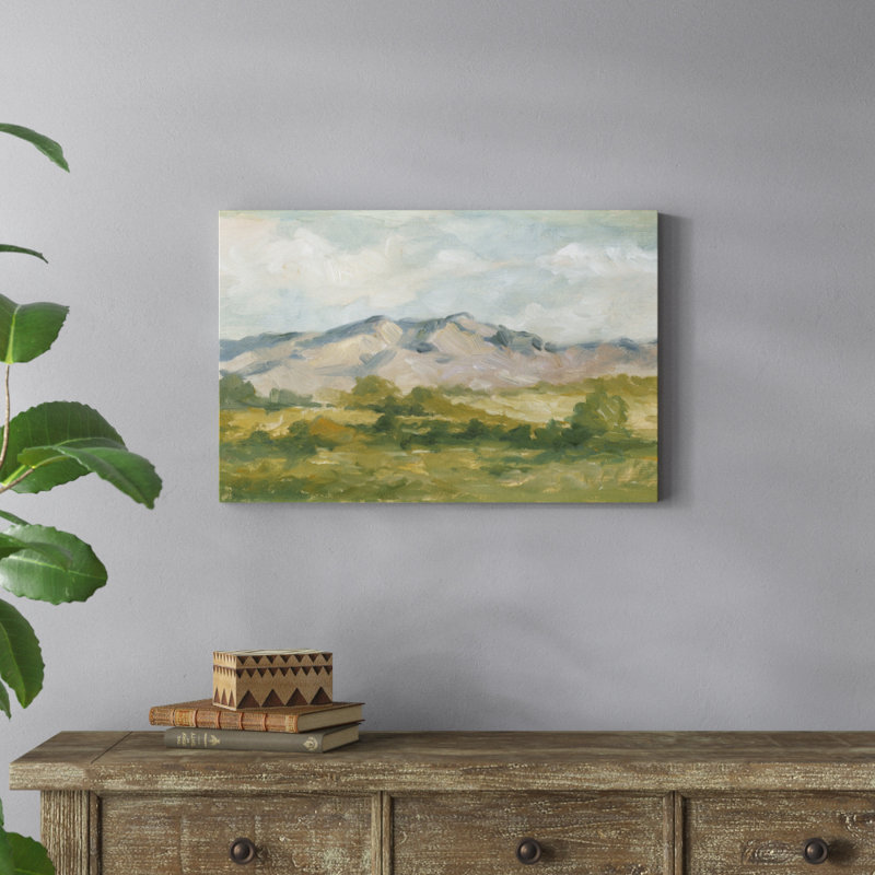 «Impasto Landscape I» par Ethan Harper, reproduction d'art sur toile tendue, H 20 po x l 30 po