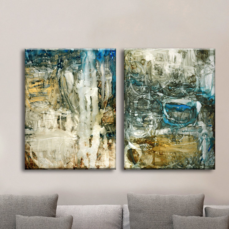 Canyon Falls I/II by Norman Wyatt Jr. - 2 Piece Wrapped Canvas Print, 40" H x 30" W x 1.5" D