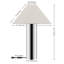 Cheri 20.5 Inch Chrome/White Metal Table Lamp-546003223