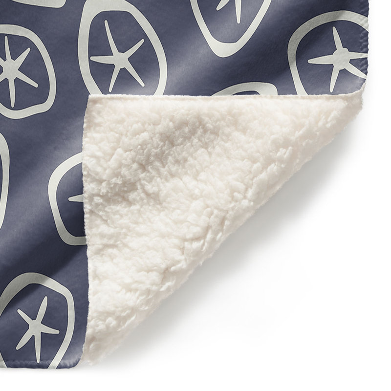 Couverture Ciorcail I, 68 po x 80 po, bleu