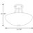 Carilynn Glass Semi Flush Mount-698547639