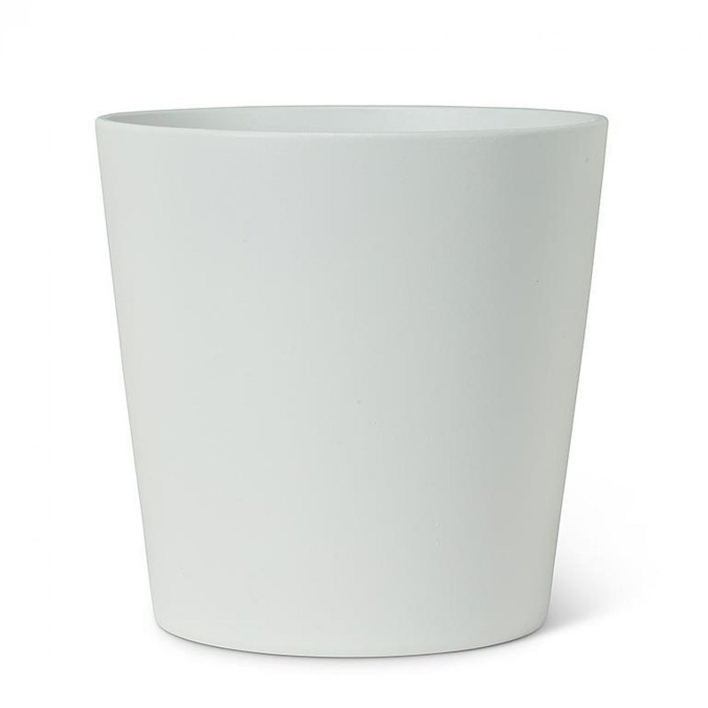 Pot à fleurs blanc classique, H 9,5 po x l 9,5 po x P 9,5 po