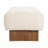Rectangular Upholstered Tufted Ottoman Bench with Solid Wood Legs- Footrest and Storage Solution