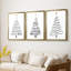 Arbre de Noël - Toile tendue avec châssis sur mesure - 3 pièces-1750120857-1750120856