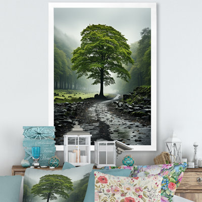 " Green Trees Muted Treescape "