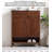 Solid Wood Shoe Cabinet with Silent Double Drawers
