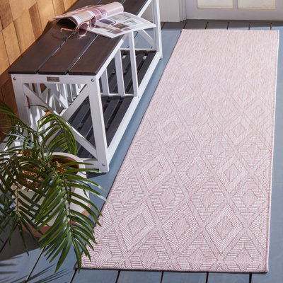 Tapis intérieur / extérieur rose Tamber