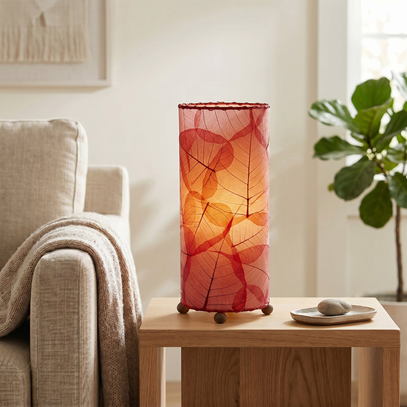Quintan Metal Novelty Lamp, Red