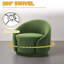 Fauteuil demi-tonneau pivotant rembourré Aunna-198877773