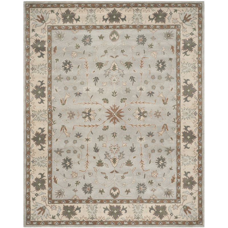 Tressler Hand Tufted Wool Oriental Rug, Rectangle 4' x 6'