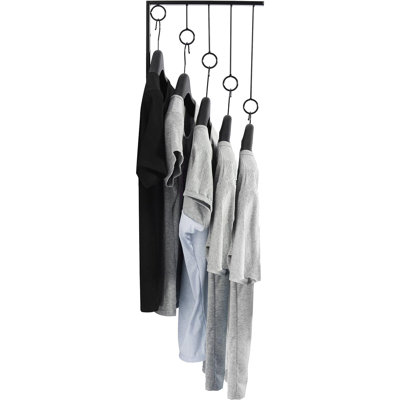 Mcduff 12'' Metal Wall Mounted Clothes Rack