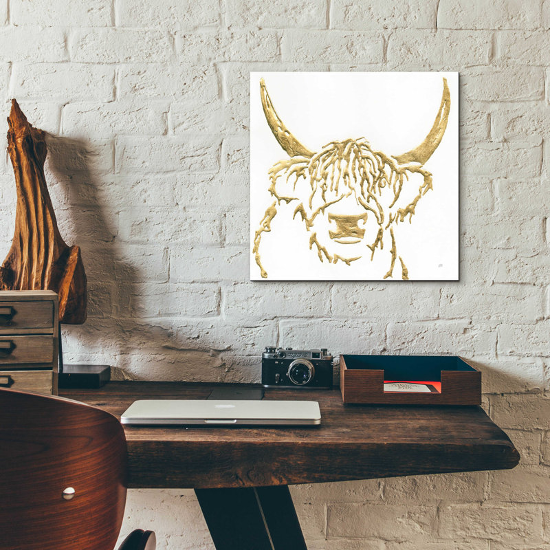 «Gilded Highlander I» par Chris Paschke, H 12 po x l 12 po x P 0,13 po