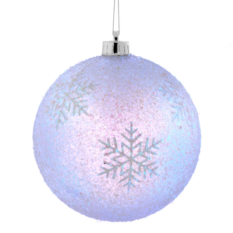 Ornement boule de paillettes 140mm Vp Irrid
