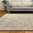 Alfa Rich Roemer Geometric Gray & Gold Washable Woven Cotton Area Rugs for Living Room Bedroom Kitchen-1326012439
